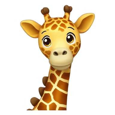 giraffe plush sticker