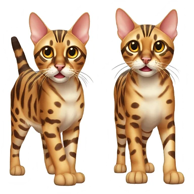 Bengal cat screaming sticker