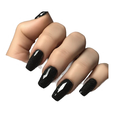 Black diamond nails sticker