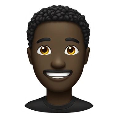 black smiley sticker