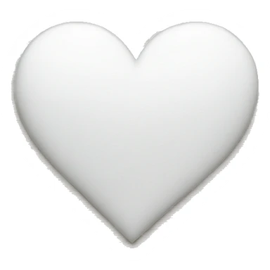 white heart outline  sticker
