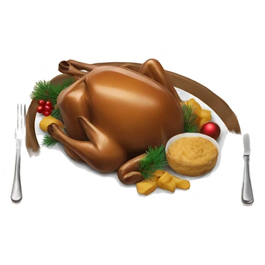 Christmas dinner sticker