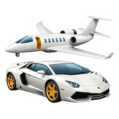 plane and lamborgini sticker