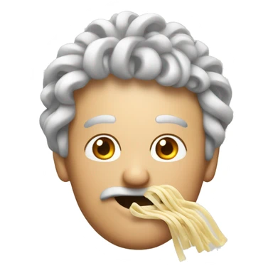 Noodles on a man sticker