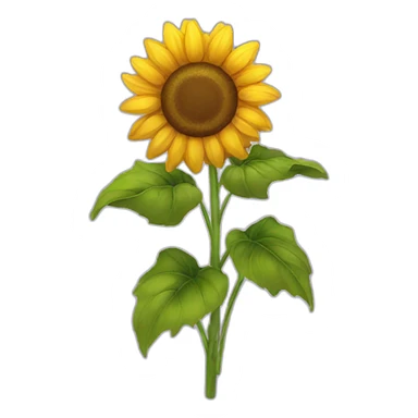 Sunflowers with a bow sticker