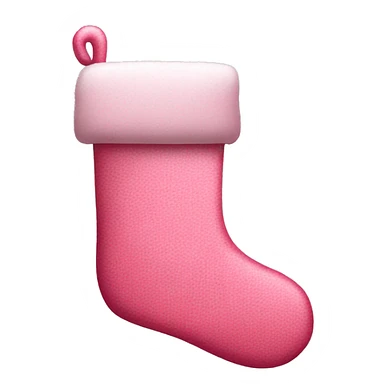 Pink Christmas stocking sticker