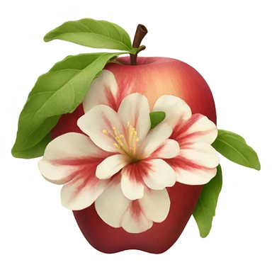 Make me a flower apple sticker