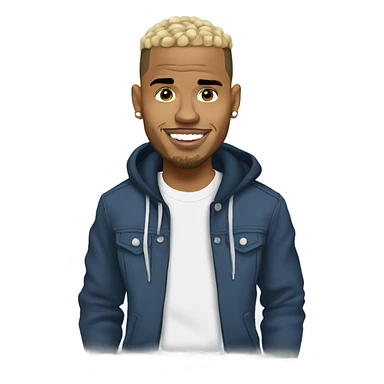 Cartoon style Chris Brown  sticker