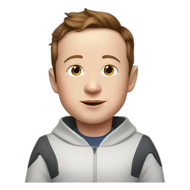 Zuckerberg and Elon musk baby sticker