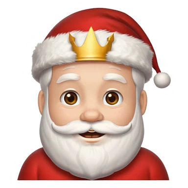 santa with crown sticker