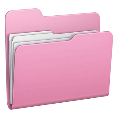 mix pink and white folder sticker