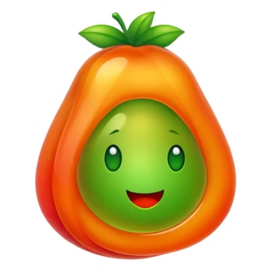 Fruit jelly blob sticker