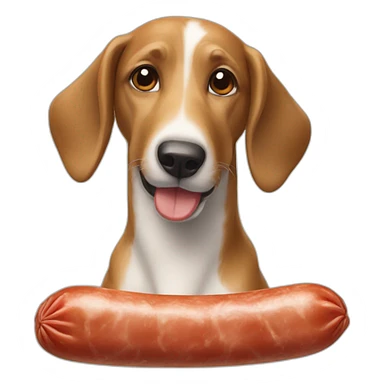 Un chien saucisse sticker
