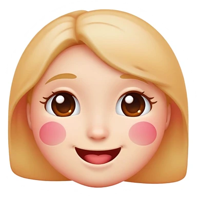 Infatuated blushing emoji  sticker