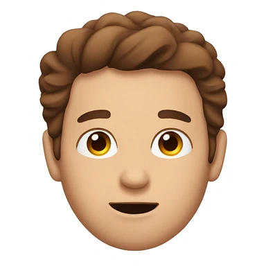 Guy with brown hair waking up  sticker