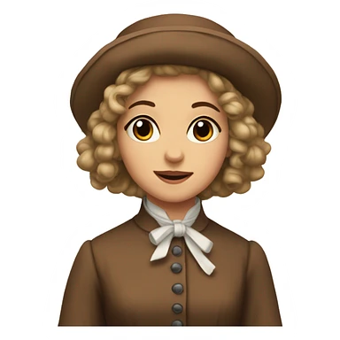 vintage brown cosette sticker
