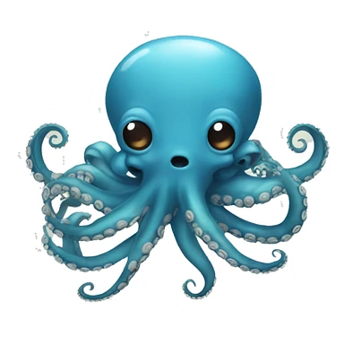 octopus with bow sticker