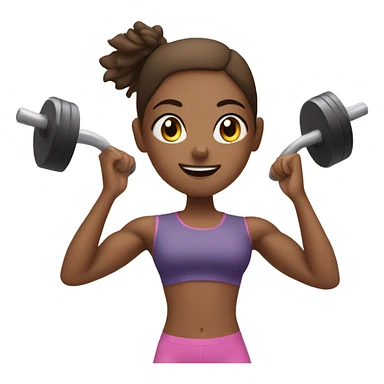 Girl training at the gym  sticker