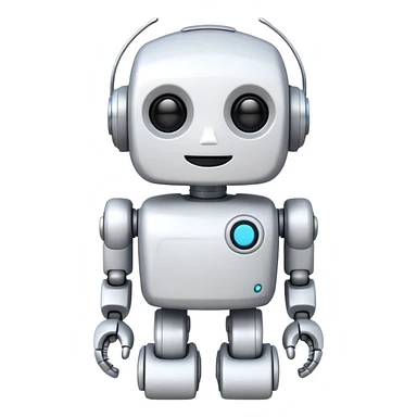 robot old cartoon simple toy white innocent funny adorable sticker