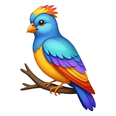 Pássaro na mão  sticker