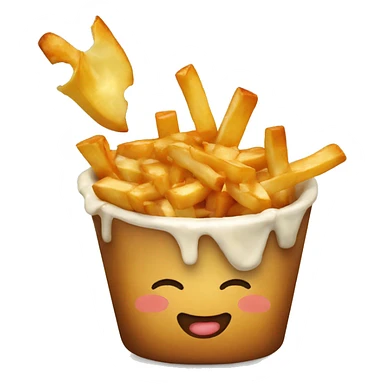 Poutine qui mangé une poutine sticker