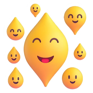 air emoji, gentle breeze, soft blue tones sticker