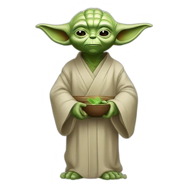 yoda qui fait un doigt sticker