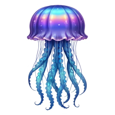a beautiful jellyfish with a medieval design, medieval coat of arms style, heraldic elements, shield background, elegant and regal sticker
