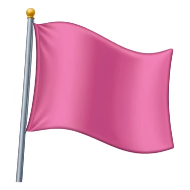 Pink flag emoji sticker