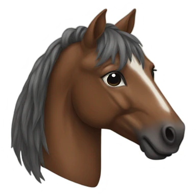 Human horse sticker