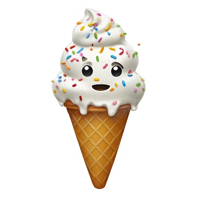 ice cream with sprinkles  sticker