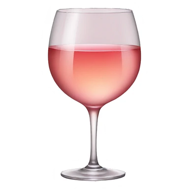 Glass of rosé wine sticker