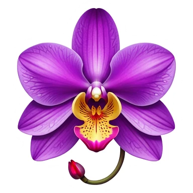 orchid purple sticker