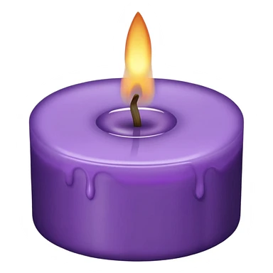 purple candle sticker