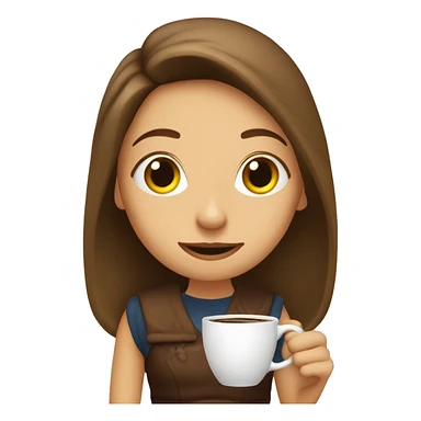  Alica Woonderland drinks coffee sticker