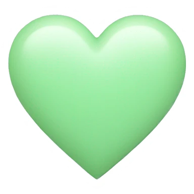 pastel green heart sticker