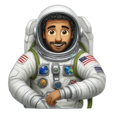 arab astronaut sticker