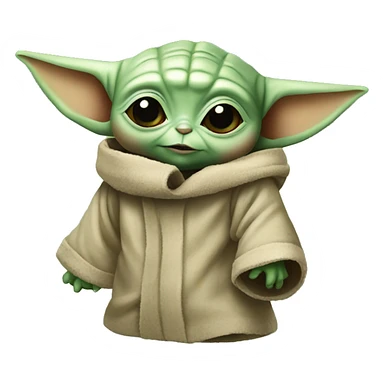 baby yoda ladron sticker