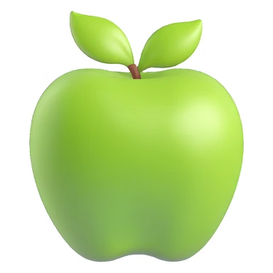 green apple sticker