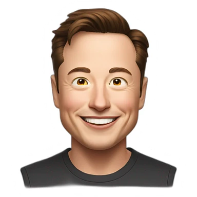 elon musk happy sticker