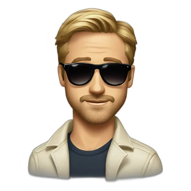 ryan gosling in sunglasses sticker