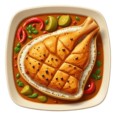 full chicken breast peace curry sticker