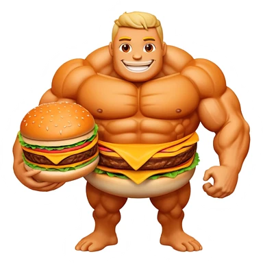 The ultimate Titan mascot for a fast food restaurant sticker