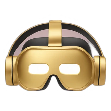 gold vr headset christmas decoration sticker