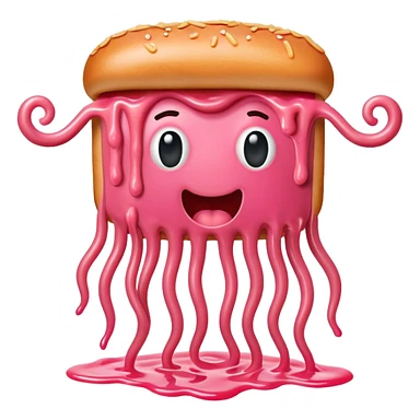  SPAM meat melted pink dripping sauce flying spaghetti monster sticker