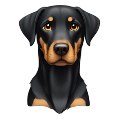 labrador croisé beauceron sticker