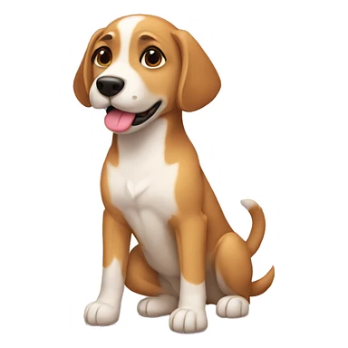 Perro enamorado  sticker