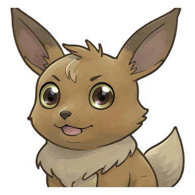  Cute Eevee being adorable with big eyes  sticker