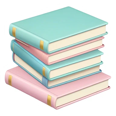 pastel books sticker