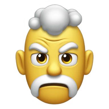 Steam coming out of ears, angry  sticker